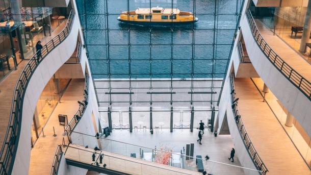 The Royal Library "The Black Diamond" in Copenhagen