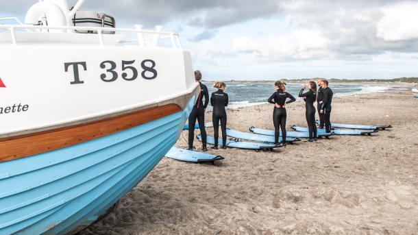 Det går utmärkt att surfa i Nordjylland på hösten