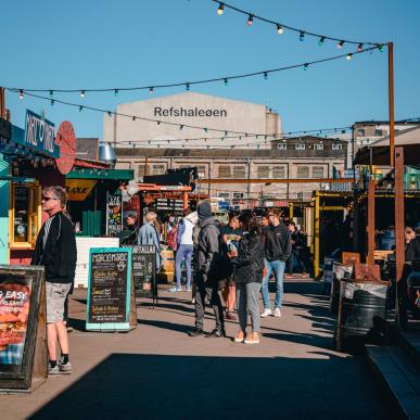 Reffen street food market in Copenhagen