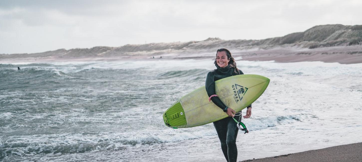 Vahine from Cold Hawaii Surf Center at the coast of Klitmøller, Denmark